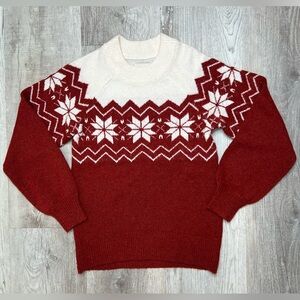 Abercrombie & Fitch Fair Isle Snowflake Sweater Women’s size XS